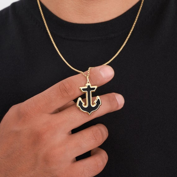 Mens anchor charm best sale