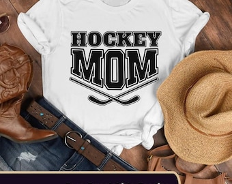 Hockey Mama T-Shirt, Hockey Mutter Hoodie, Muttertagsgeschenk Sweatshirt, Hockey Mama Pullover, Hockey Mama T-Shirt, Mama Leben Hoodie Team Mama Geschenk