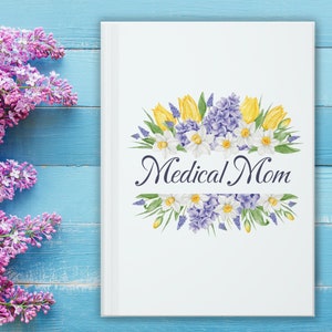 Diario de mamá médica, regalo del día de la madre para mamás con necesidades especiales, mes de concientización, comunidad de discapacitados, mamá de niños con problemas médicos complejos, cuaderno, bloc de notas