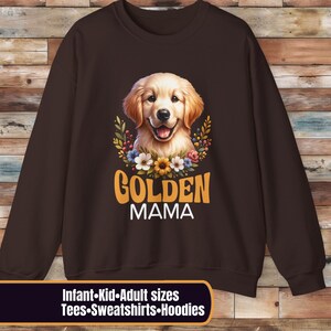 Golden Retriever Mama Toddler/Kid/Adult sweatshirt, Mothers Day Gift, Shirt For Dog Mom, dog mama hoodie, Golden Retriever Lover gift