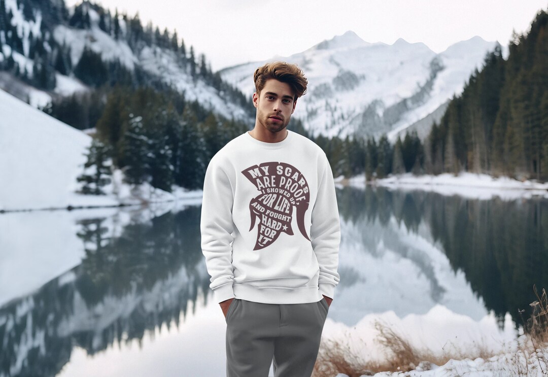 Veterans Disability Sweatshirt Unisex Scars Helmet Military Soldier