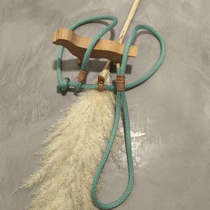Moxonleine lautlos aus Tau, Retrieverleine, Tauleine, Hundeleine, Tau meets Leder
