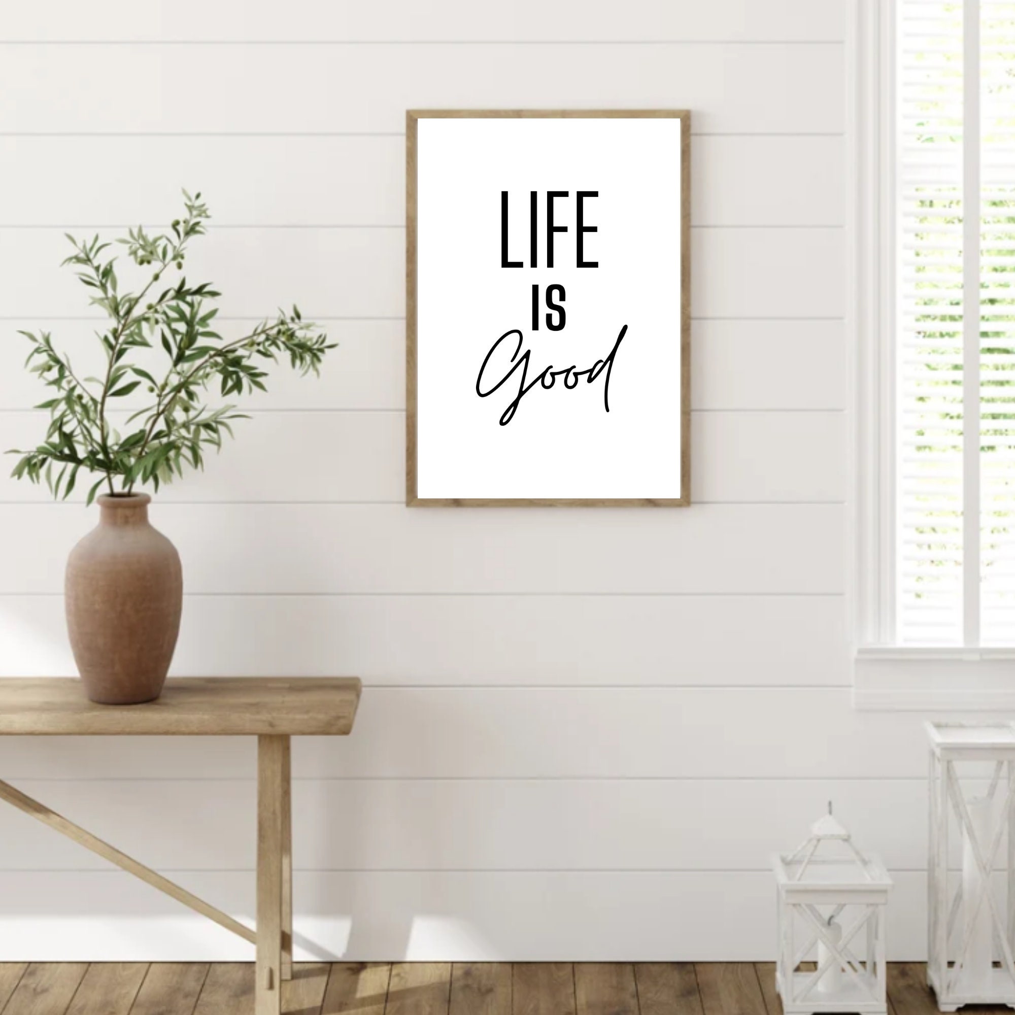 Life is Good Wall Printable/dorm Room Decor/life Quotes/daily Affirmations/teen Room Decor