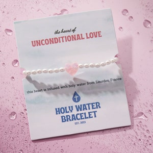 HOLY WATER Unconditional Love Bracelet In Crystal Pearl