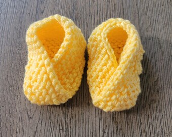 Patucos amarillos para bebé para todas las estaciones, de 3 a 6 meses