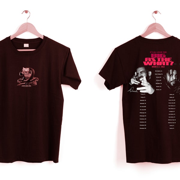Limited its all a blur tour merch design| drake jcole big as the what tour 2024 | rapper tour design / drake album shirt