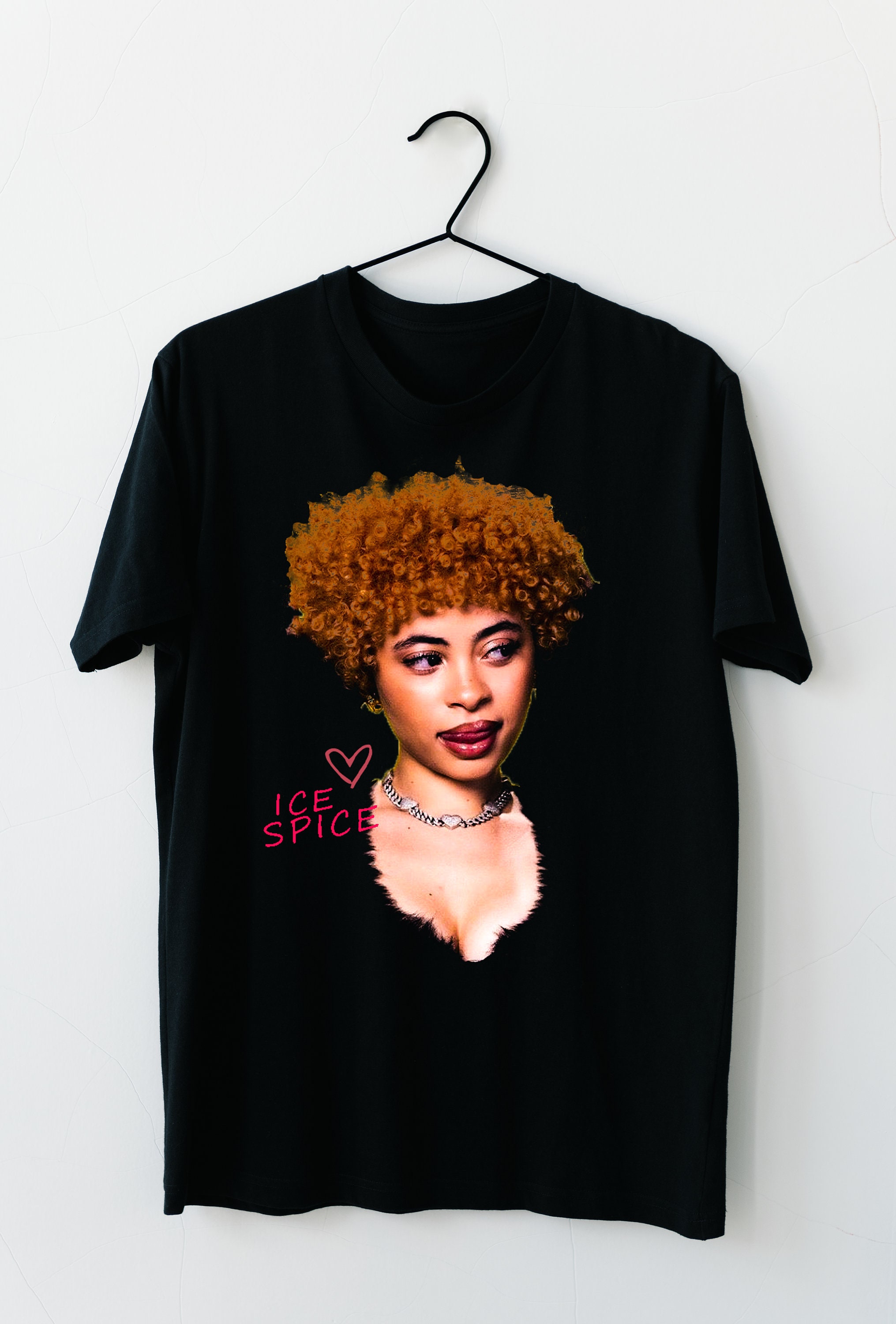 Discover Exclusive ICE SPICE vintage rapper t-shirt | ice spice face image tee