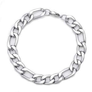 925 Sterling Silver Curb Chain Bracelet | Chunky Men&#39;s Jewelry | Handmade Unisex Gift | Valentine&#39;s Day Bracelet for Him Gift For Her