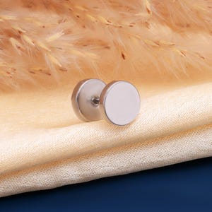925 Sterling Silver Stud Earrings for Men – Minimalist Mens Earrings – Small Stainless Steel Stud – Handmade Mens Jewellery Gift For Her