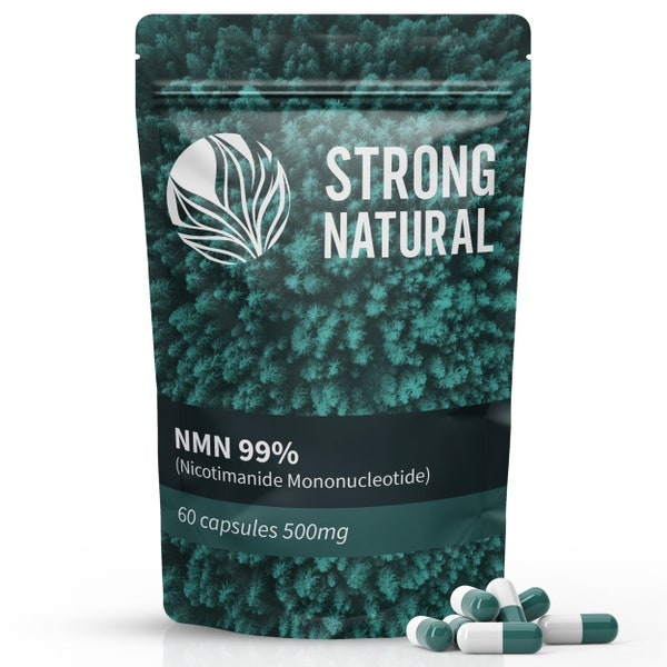 NMN 99% - 60 Capsules 500mg - Nicotinamide Mononucléotide - boost d'énergie et de vitalité
