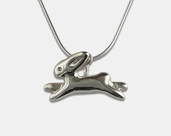 Bunny Necklace | Sterling 925 Silver Necklace | Handmade Silver Necklace