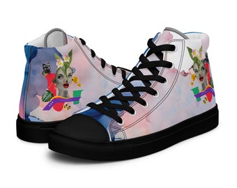 Embrace Individuality: Venus in Aquarius Women's High Top Canvas Shoes