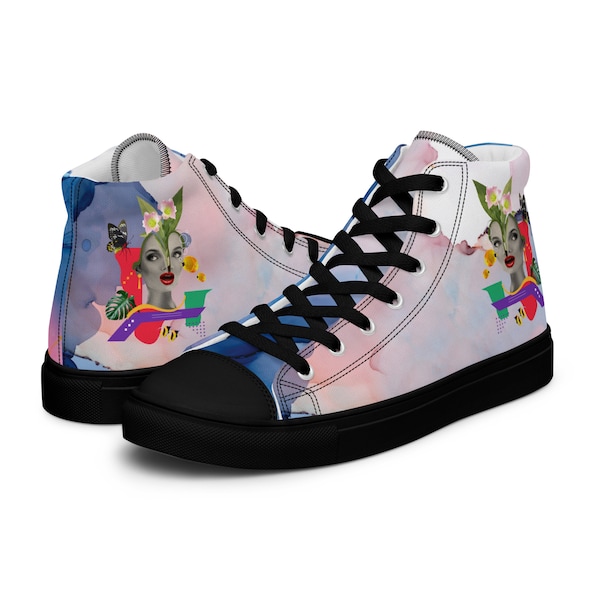 Embrace Individuality: Venus in Aquarius Women's High Top Canvas Shoes