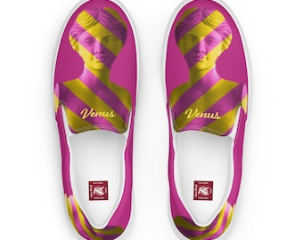 Shine Bright: Venus Evening Star Women’s Slip-On Canvas Shoes - Step into Celestial Style