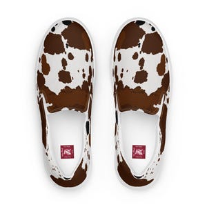 Trendy Cow Print Women's Slip-On Canvas Shoes – Comfortable & Stylish Footwear