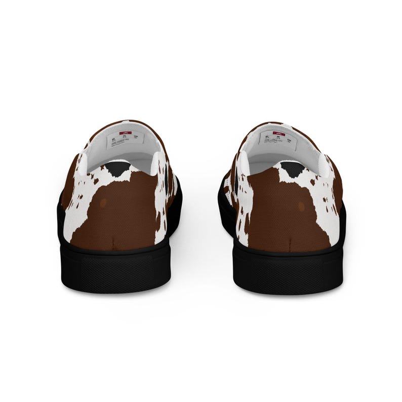 Trendy Cow Print Women's Slip-On Canvas Shoes – Comfortable & Stylish Footwear