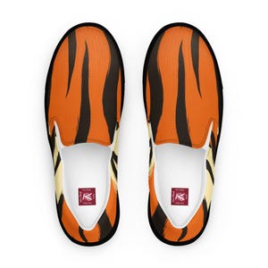 Bold & Trendy Tiger Print Slip-On Canvas Shoes for Women