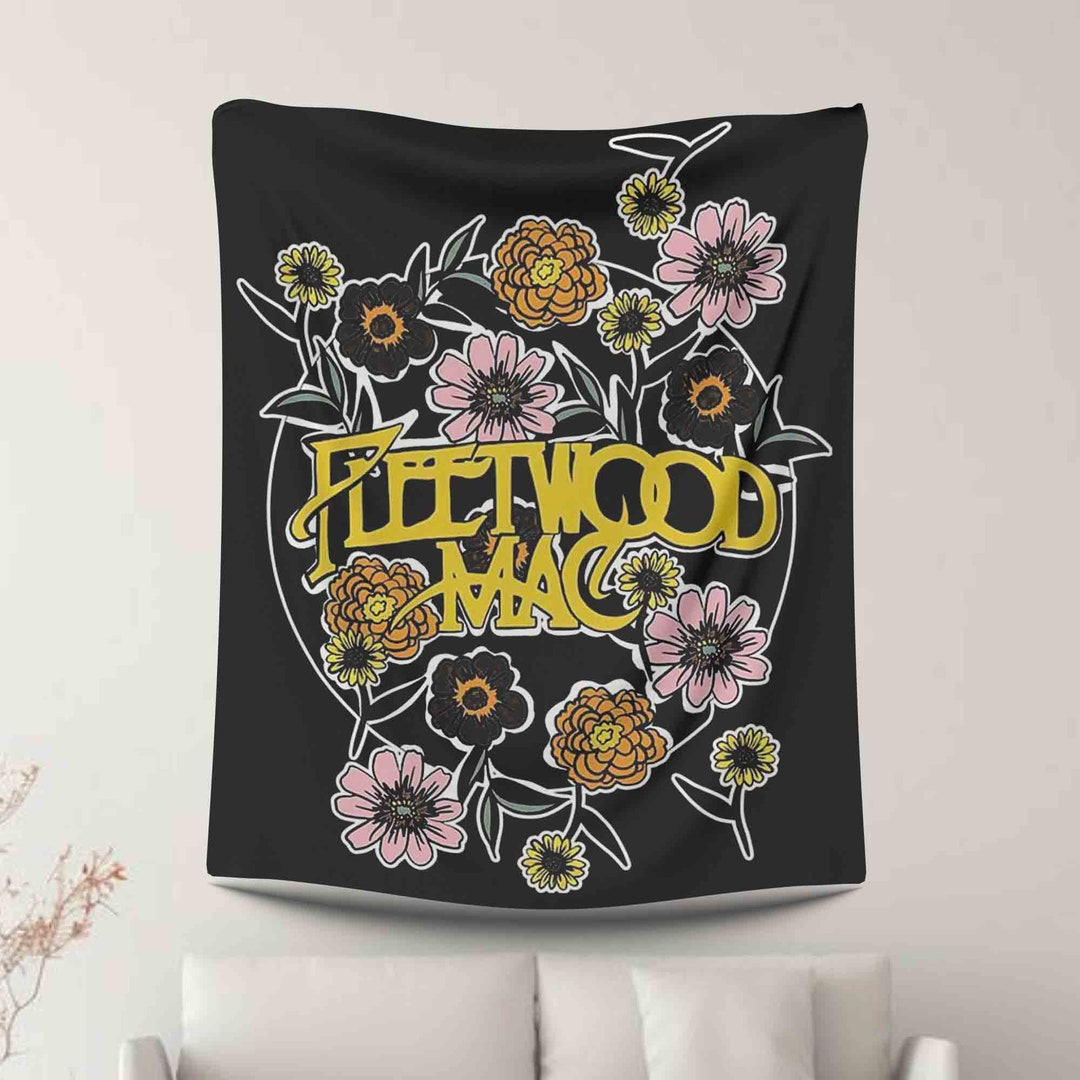 Fleetwood Mac Vintage Aesthetic Wall Art Tapestry Wall Etsy