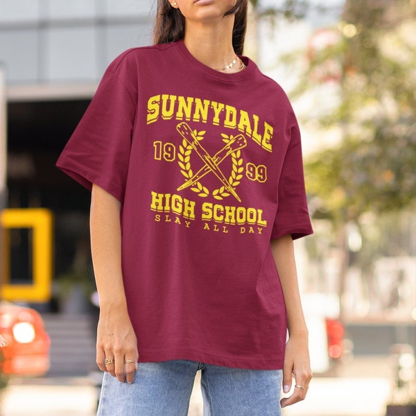 Limited Sunnydale High School Shirt, Buffy The Vampire Slayer Tee, Cult Classic Fan Gift, TV Show Graphic T-shirt, Retro Style T-Shirt HR209