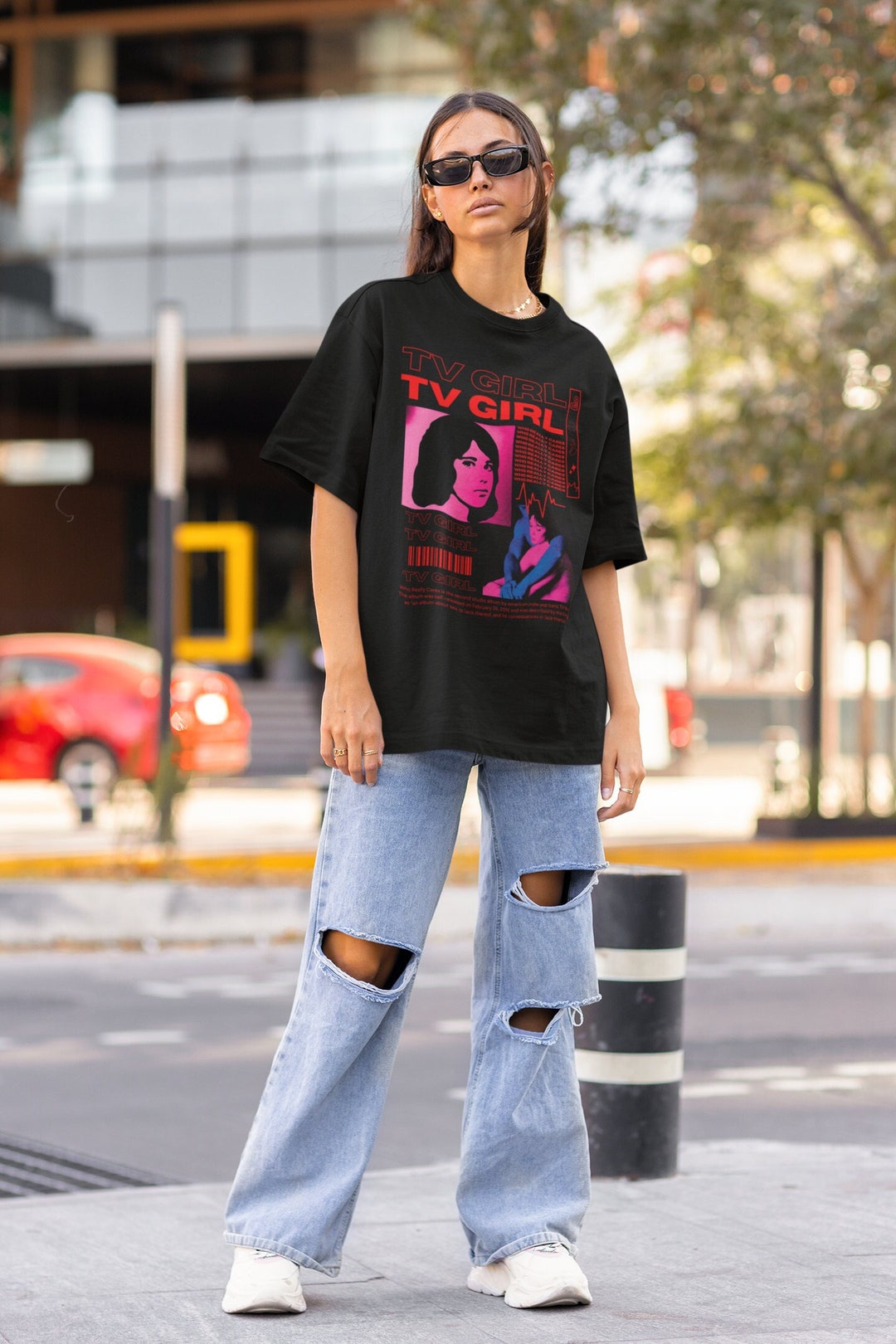 Limited Vintage TV Girl Band T Shirt, Retro Women