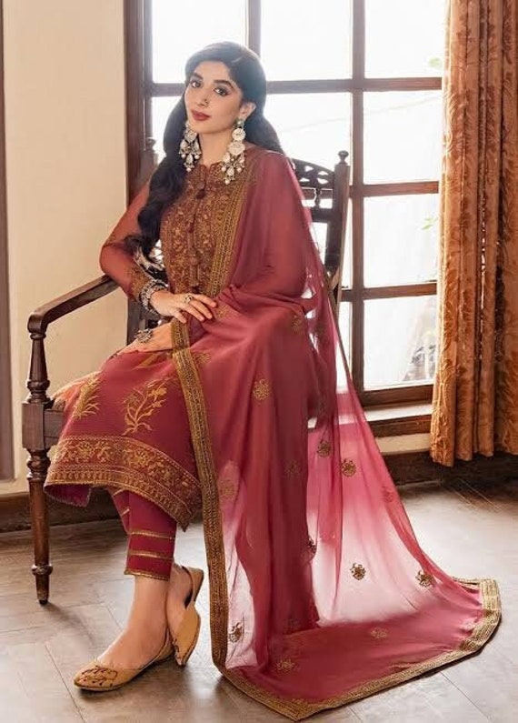 Women Dress Lawn Embroidered Handmade Work 3pcs Trouser Long Kameez Ready-made Ethnic With Cool Color - Etsy Women Dress Lawn Embroidered Handmade Work 3pcs Trouser Long Kameez Ready-made Ethnic With Cool Color - Etsy