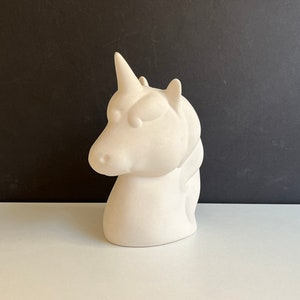 Ceramic Bisque Unicorn Figurine: Ready-to-Paint DIY Craft