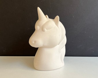Ready-to-Paint Ceramic Unicorn, Ceramic Bisque Unicorn Figurine, Paint Your Own Unicorn, Magical Unicorn Painting Experience for All Ages