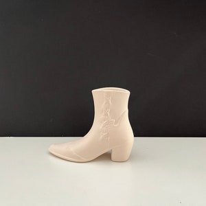 Handcrafted Ceramic Cowboy Boot: DIY Paintable Bisque (3.5 Inch)
