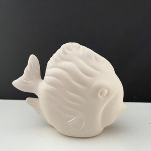 DIY Ceramic Bisque Fish Figurine - Ready to Paint Craft Project