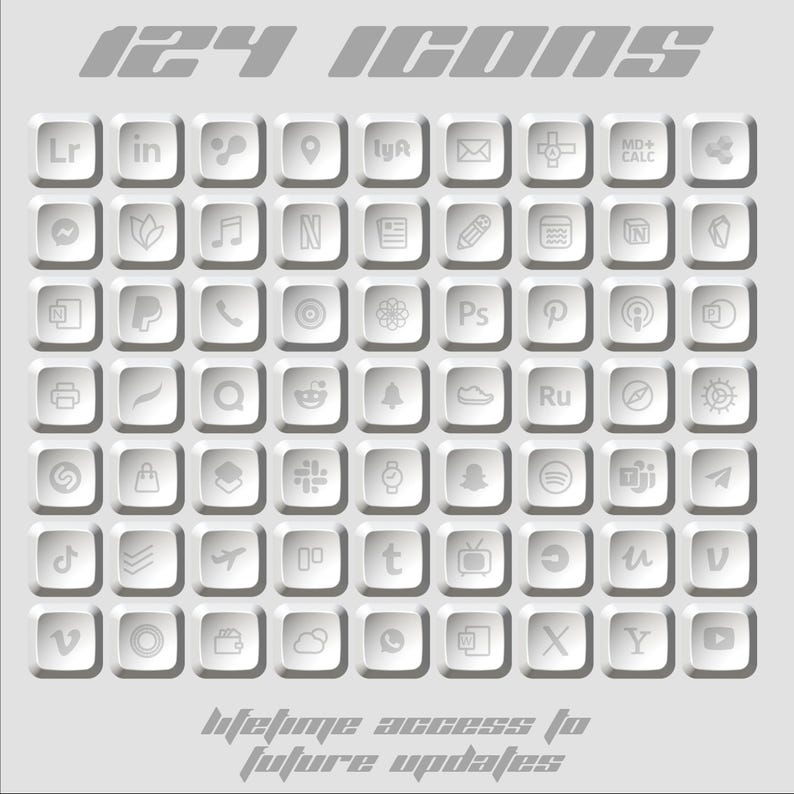 Mechanical Keyboard Ios Icon Pack: 8bit Retro Arcade Theme - Etsy