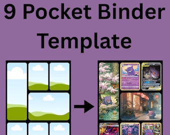 Michi Method 9 Pocket Binder Template | TCG Card Organizer Log (Canva Download)