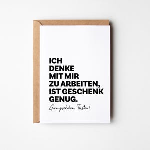 Lustige Karte Kollegen & Mitarbeiter | Humorvolle Teamkarte Büro | Witzige Firmenkarte Danke | Geschenk Arbeit | Karte für Chef und Team