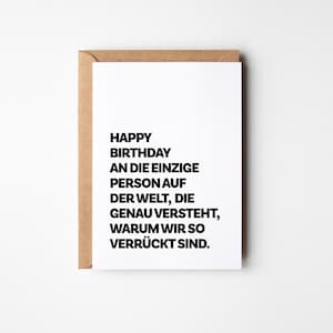 Geburtstagskarte für eine besondere Freundin I Witzige Karte I Happy Birthday I Lustige Karte für beste Freundin I Freund I Teamkollegen