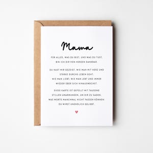 Geburtstagskarte für Mama | Karte von Tochter & Sohn | Geschenk für Mama | Liebevolle Karte zum Geburtstag | Originelle Karte für Muttertag