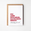 Funny love card | Humorous I love you card for partner, girlfriend & wife | Funny card for Valentine's Day, anniversary, Christmas product logo