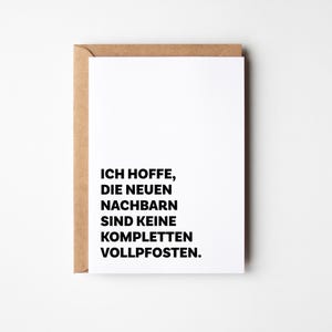 Karte zum Einzug oder Umzug | Geschenk für neue Wohnung | Einweihungsgeschenk | Karte für Einzugsparty | neue Wohnung & Haus Geschenkidee
