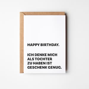 Lustige Geburtstagskarte für Tochter oder Sohn | Witzige & Originelle Karte für Eltern | Perfektes Geschenk zum Geburtstag I Eltern Geschenk