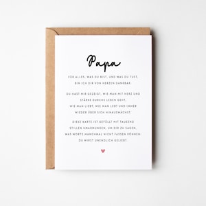 Geburtstagskarte für Papa | Karte von Tochter & Sohn | Geschenk für Papa | Liebevolle Karte zum Geburtstag | Originelle Karte für Vatertag