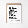Birthday Card Numbers | Funny Card for 20th, 30th, 40th, 50th, 60th, 70th, 80th Birthdays | Minimalist Card | Birthday Gift Card