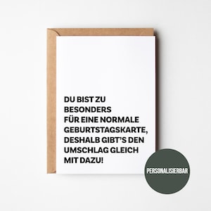 Lustige Geburtstagskarte für Freunde & Partner | Witzige Karte | Perfektes Geschenk für jeden Geburtstag | Originelles Geschenk I Geburtstag