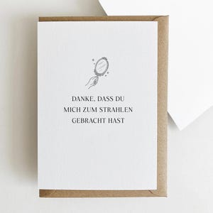 Dankeskarte Stylistin I Danke Geschenk für Hair & Make-up Artist I Danke sagen I Dankeskarte Hochzeit I Karte für Friseurin bild 3