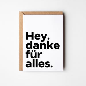 Dankeskarte für Familie, Freunde, Kollegen & Alltagshelden I Danke für alles I Perfekt für persönliche Hilfe und Unterstützung I