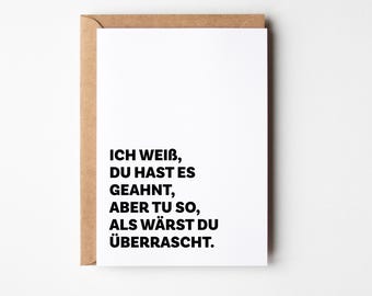 Witzige Karte für die Trauzeugin I Trauzeugin-Fragen I Lustige Brautjungfer-Karte I Überraschung zur Hochzeit & Hochzeitsvorbereitungen