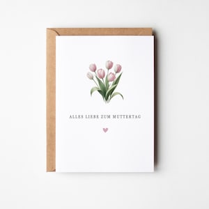 Muttertagskarte für Mama | Karte von Tochter & Sohn | Geschenk für Mama | Liebevolle Karte zum Muttertag | Alles Liebe zum Muttertag