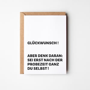 Neuer Job Karte I Jobwechsel & Neuanfang | Abschiedsgeschenk Kollege | Glückwunschkarte Neuer Job | Geschenk für Kollegen | Jobstart