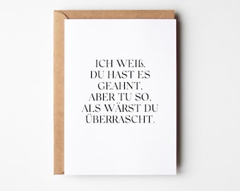 Überraschungskarte für Trauzeugin & Trauzeugen I Lustige Karte um Trauzeugin und Brautjungfer zu fragen I Karte für Hochzeitsplanung