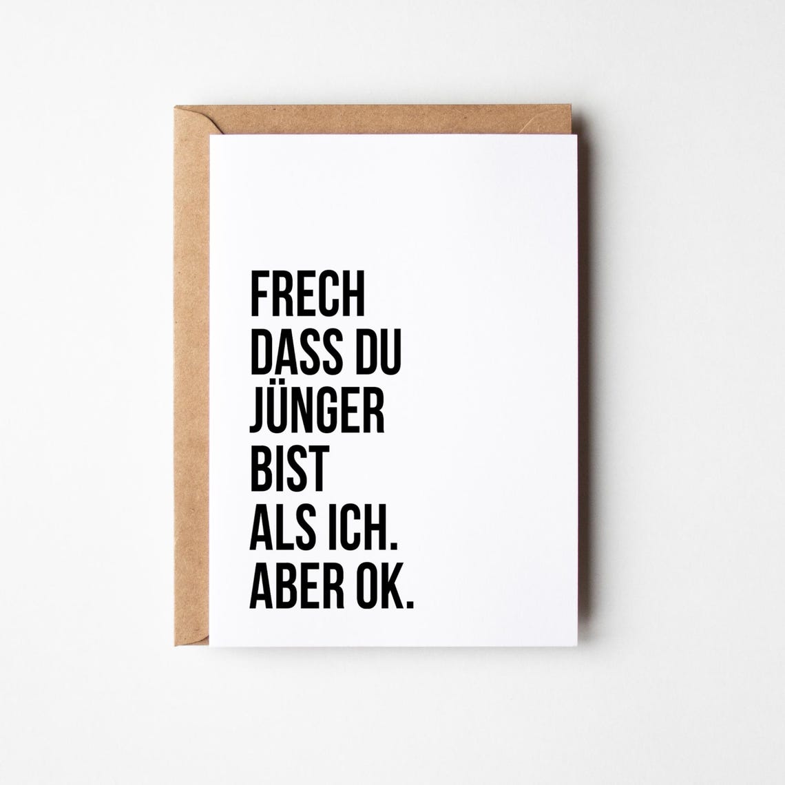 Lustige Geburtstagskarte Für Bruder Oder Schwester – 20,6x13,5 Cm, Mit Umschlag