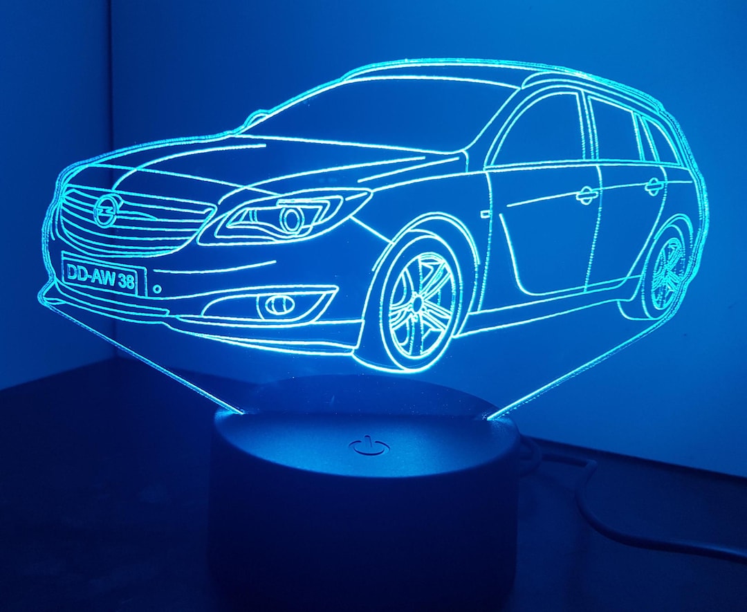 3D Berline LED Lampe Art Déco Lampe La Couleur Changeant