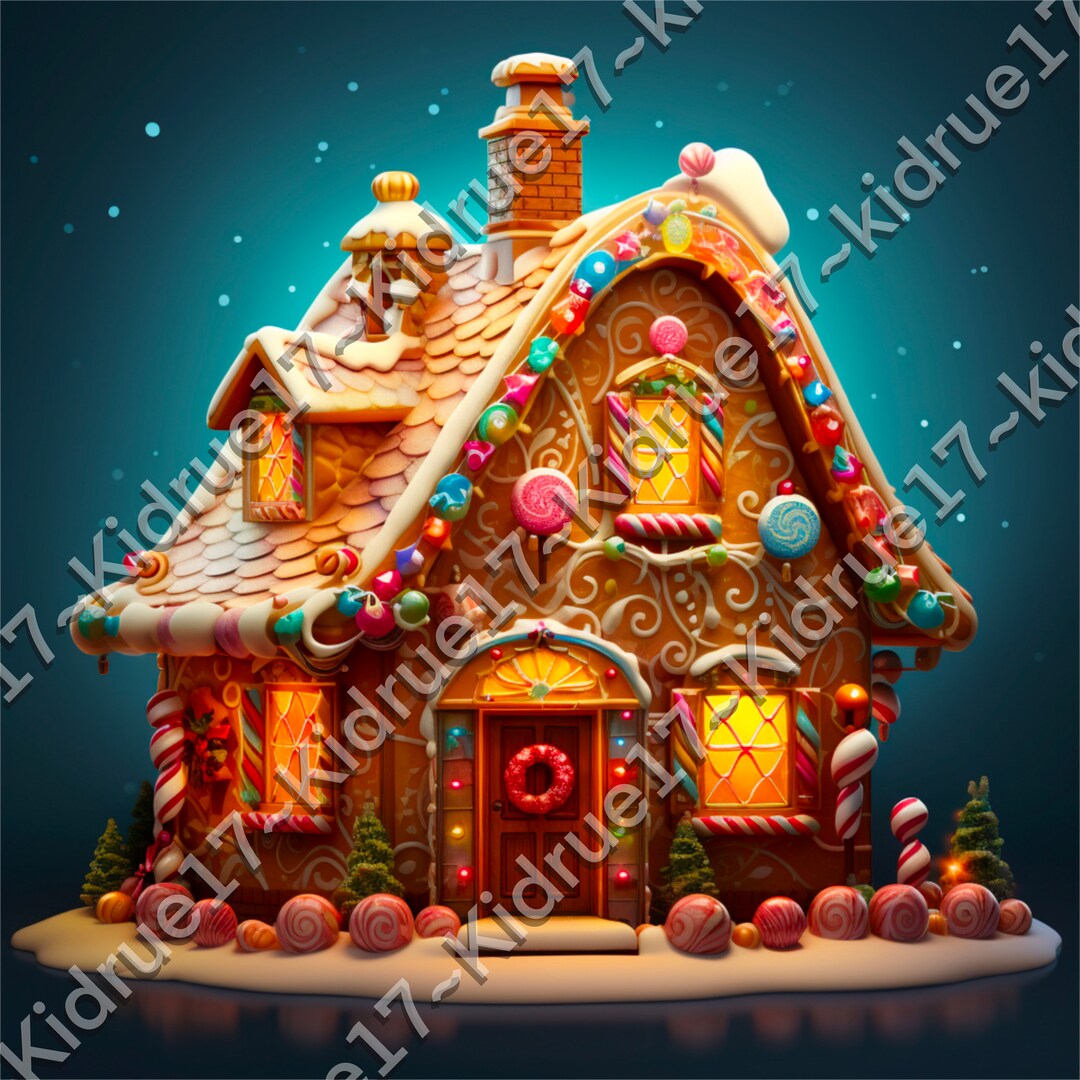 Christmas Gingerbread House, Download a Charming Gingerbread House