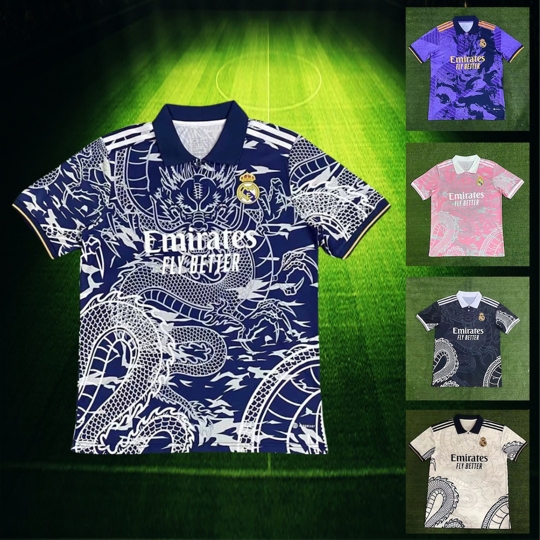 Real Madrid Pink Dragon/blue Dragon Special Jersey,real Madrid Jersey,real Madrid Dragon Kit